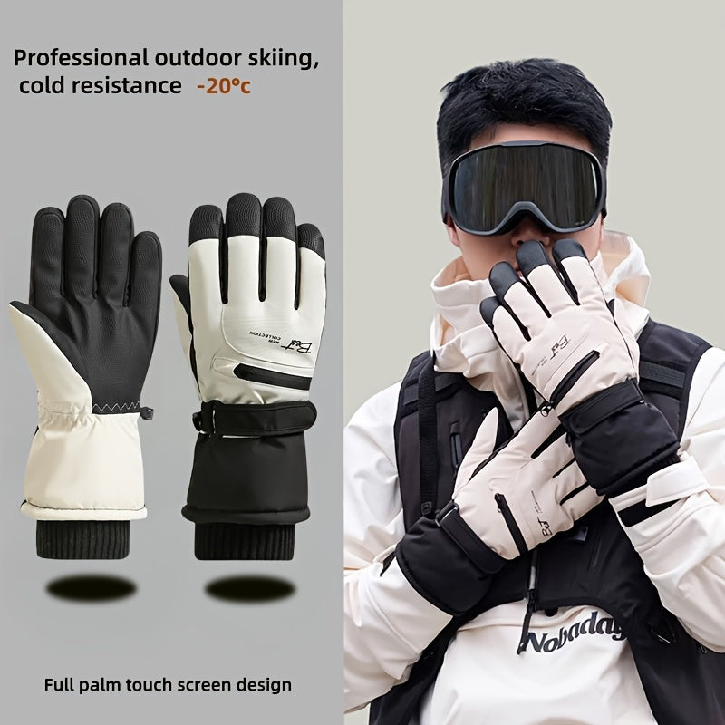 Men's Winter Touchscreen Ski Gloves