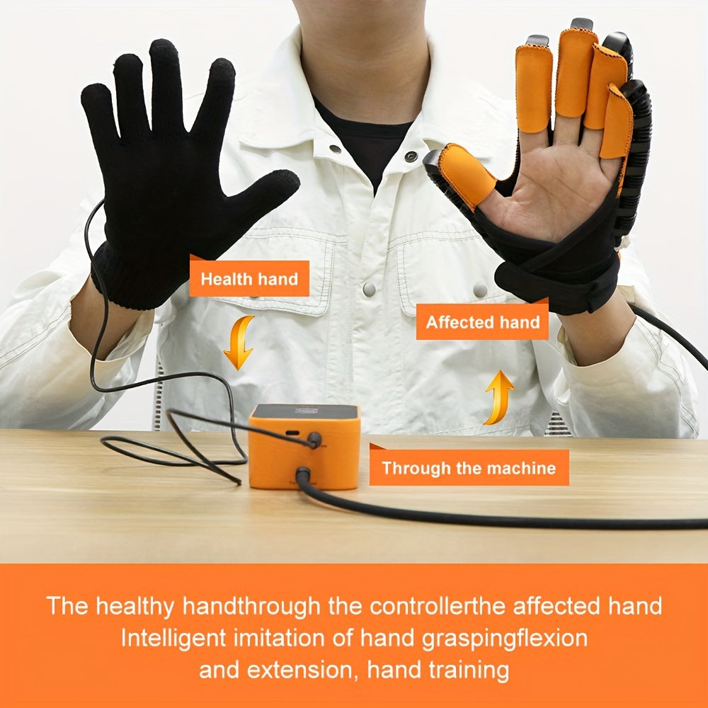 Right Hand Finger Robot Glove USB Rechargeable Trainer