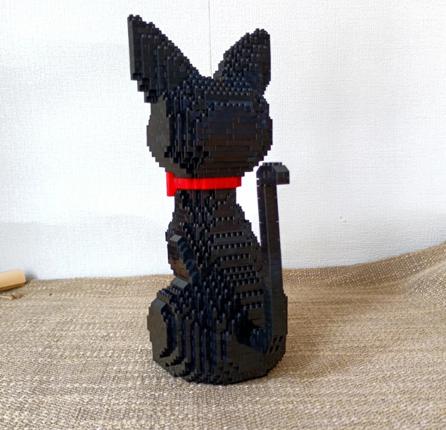 Black Cat Model Mini Building Blocks