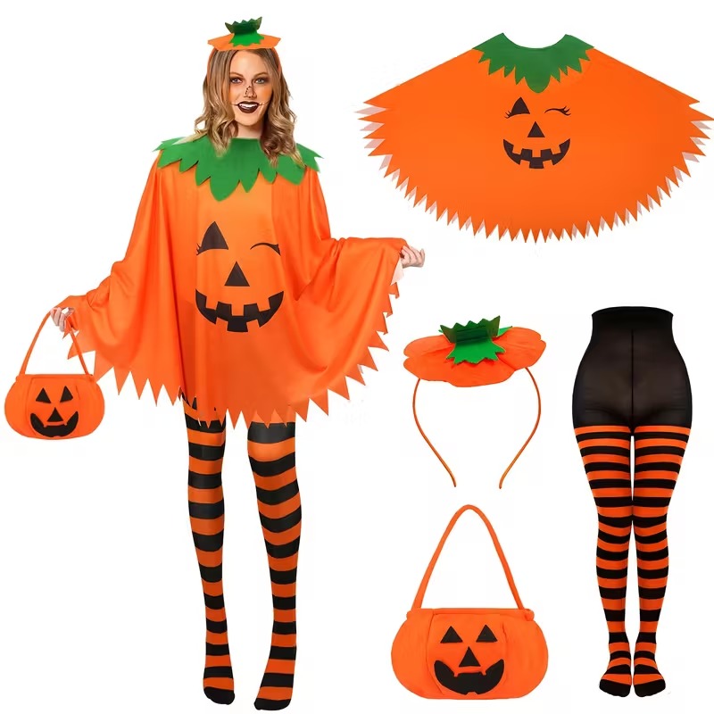 Halloween Pumpkin Costume Set for Women