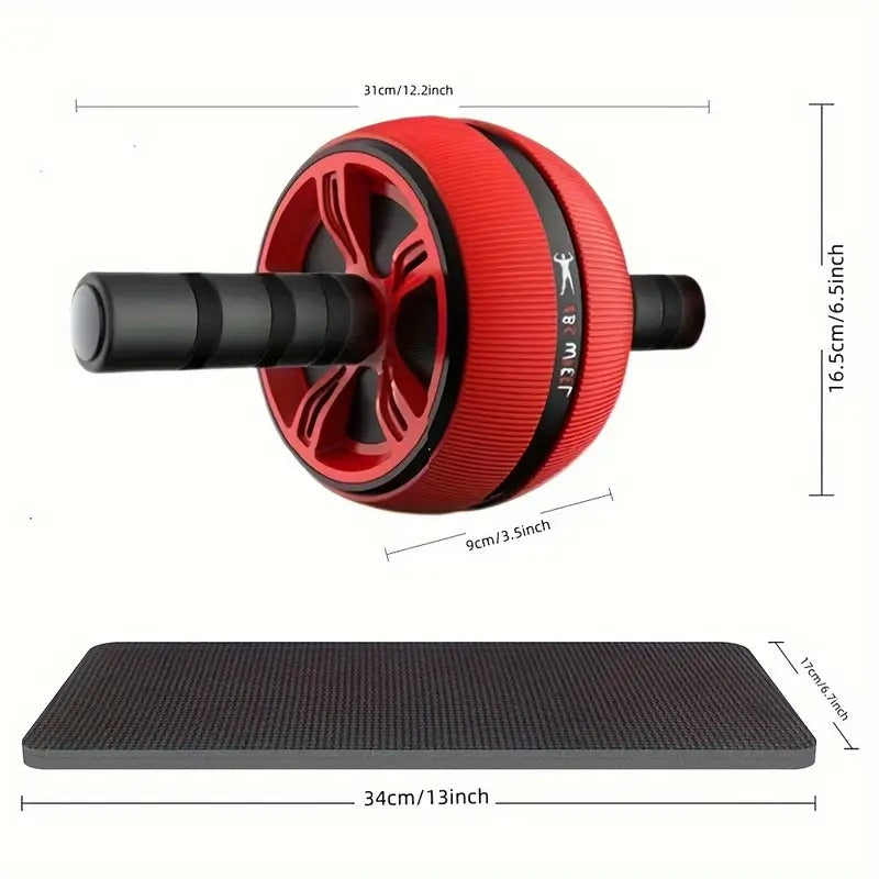 Wide Grip Ab Roller Wheel with Knee Pad