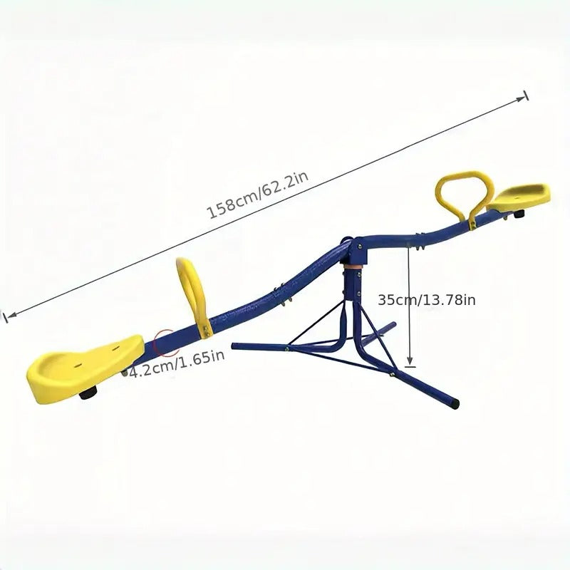 360-Degree Rotating Outdoor Wobble Board Seesaw