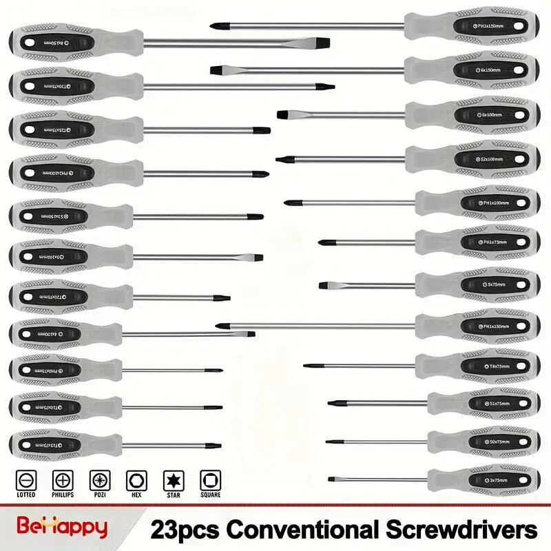 100-Piece Magnetic Screwdriver Set with Rack