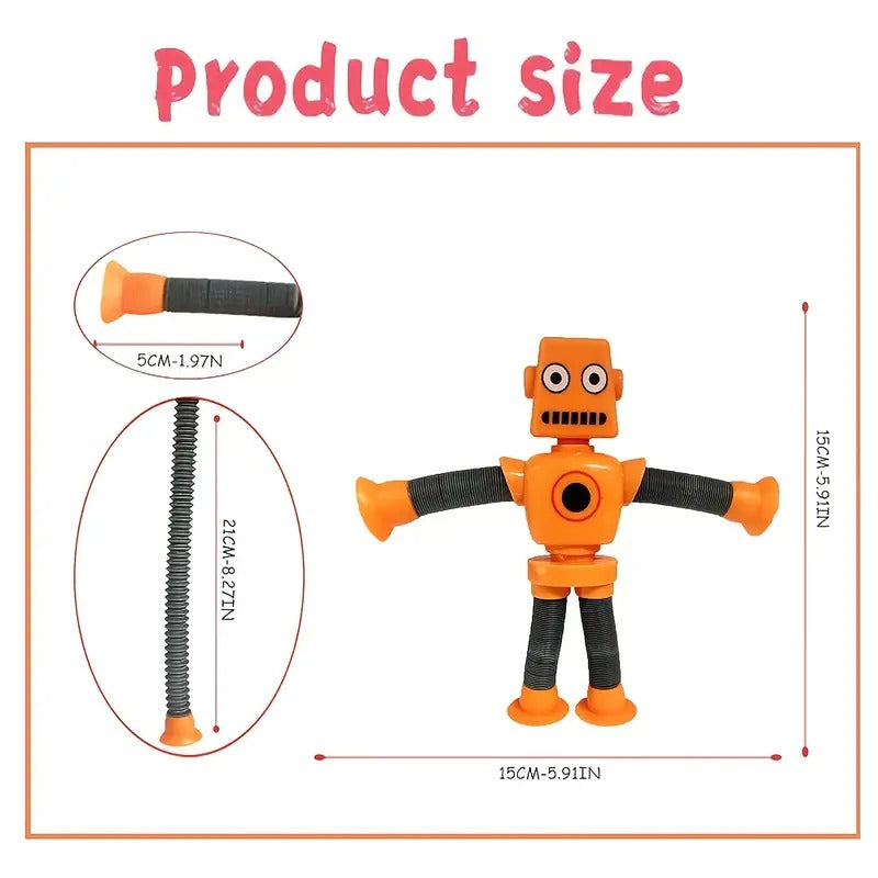 Telescopic Tube Robot Toys (10 Pack)