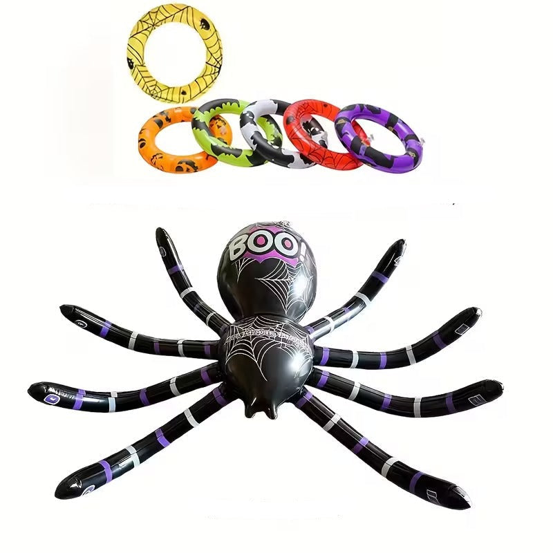 Halloween Inflatable Spider Ring Toss Game (7pcs)