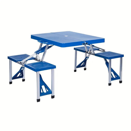 Folding Camping Table with Storage Mesh