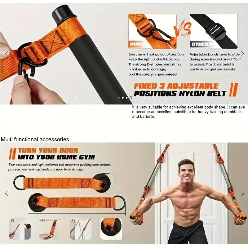 Men’s Pilates Bar with Resistance Bands
