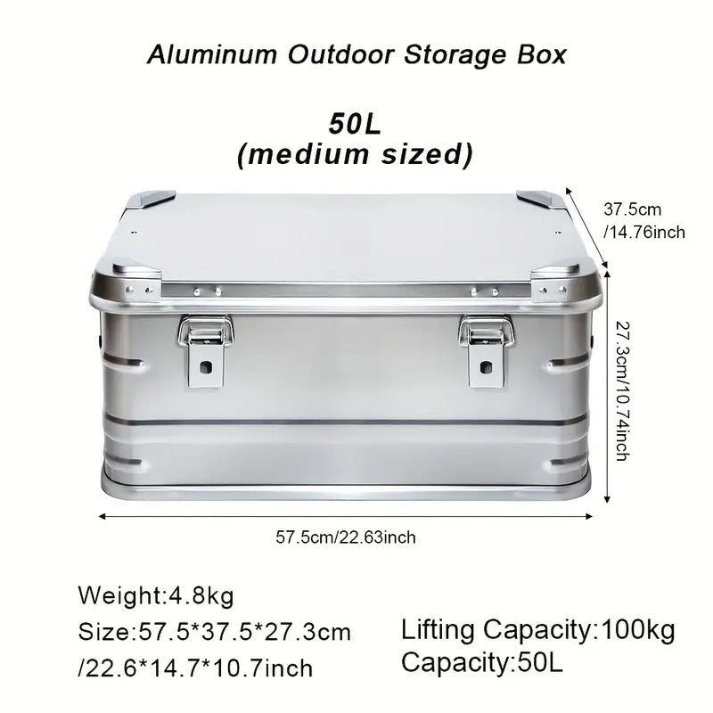 Camping Travel Aluminum Alloy Storage Box