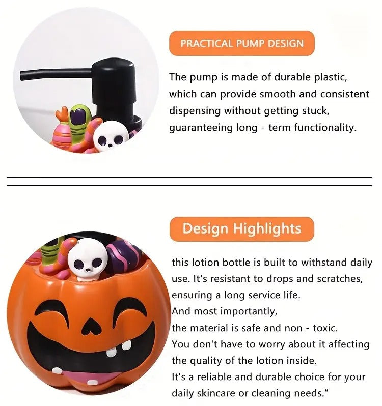 Pumpkin Resin Soap Dispenser Freestanding