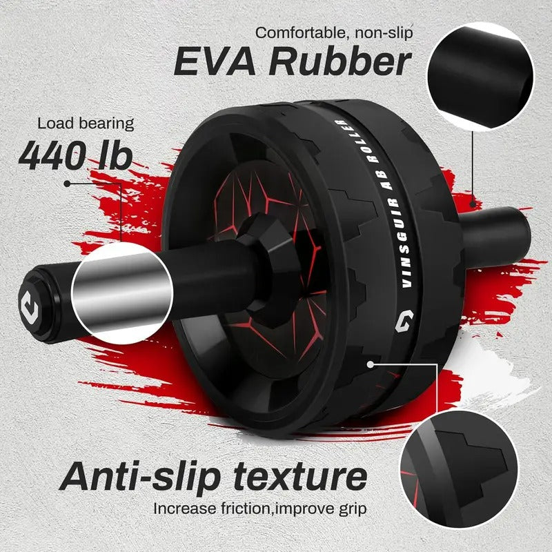 Core Abdominal Wheel Roller with Knee Pad