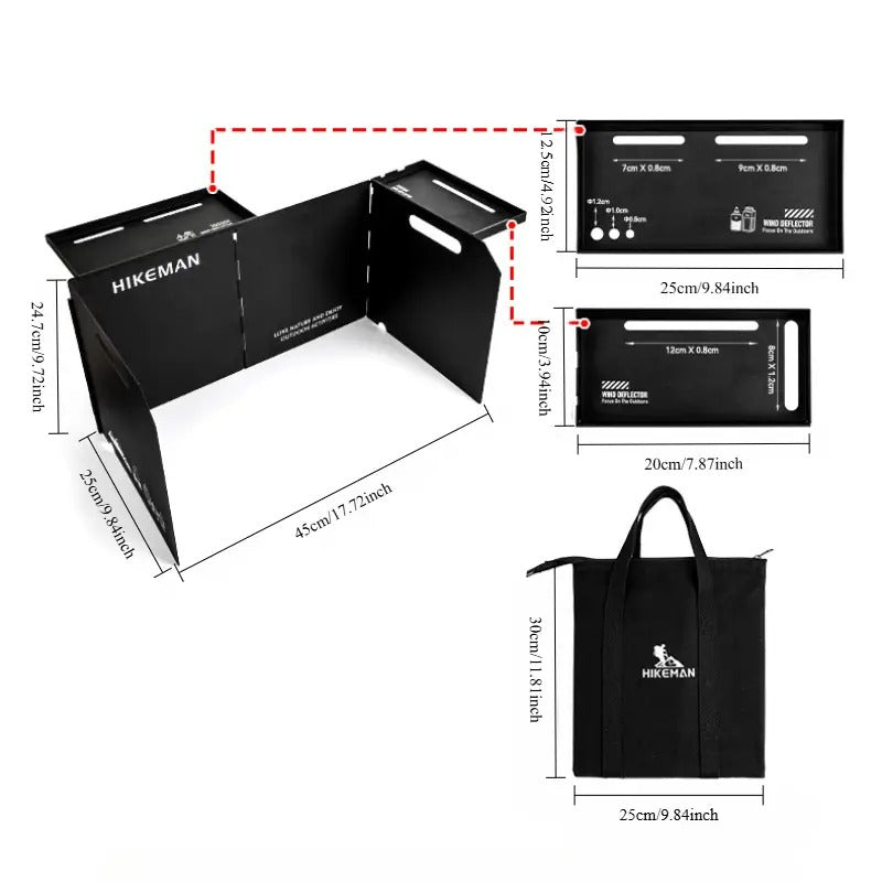 Outdoor Camping Portable Foldable Stove Wind Deflector