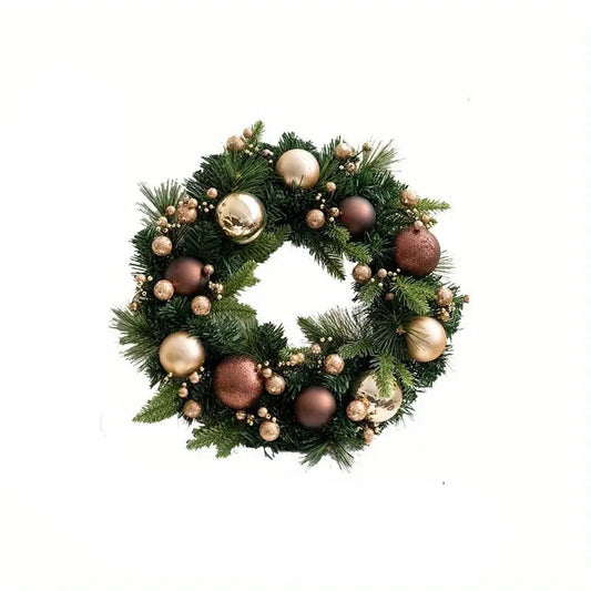 Christmas Ball Flower Wreath Door Hanging Decoration