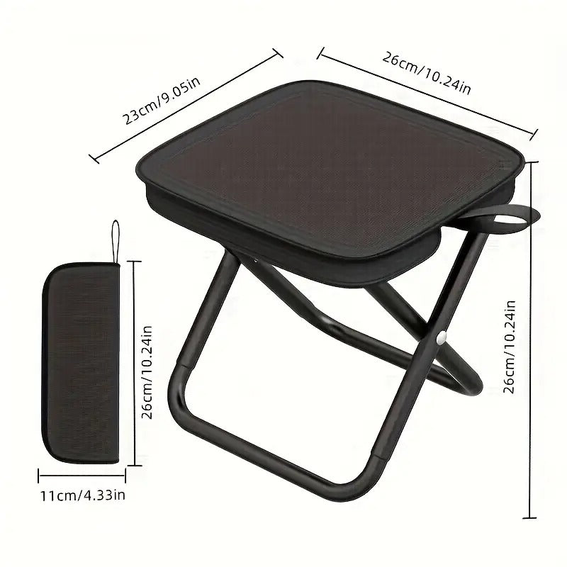 Folding Stool Iron Frame Outdoor Camping Chair
