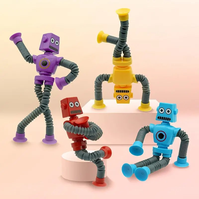 Telescopic Tube Robot Toys (10 Pack)