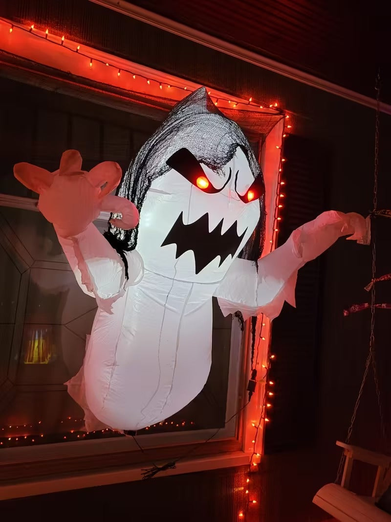 Inflatable Halloween Ghost with LED Lights