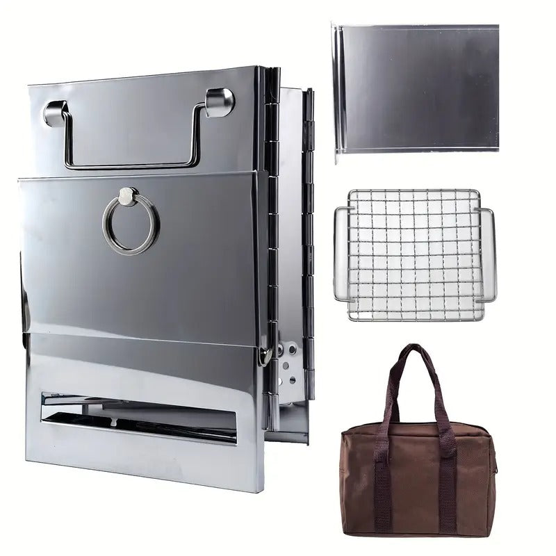 Folding Grill Mini BBQ Firewood Stove