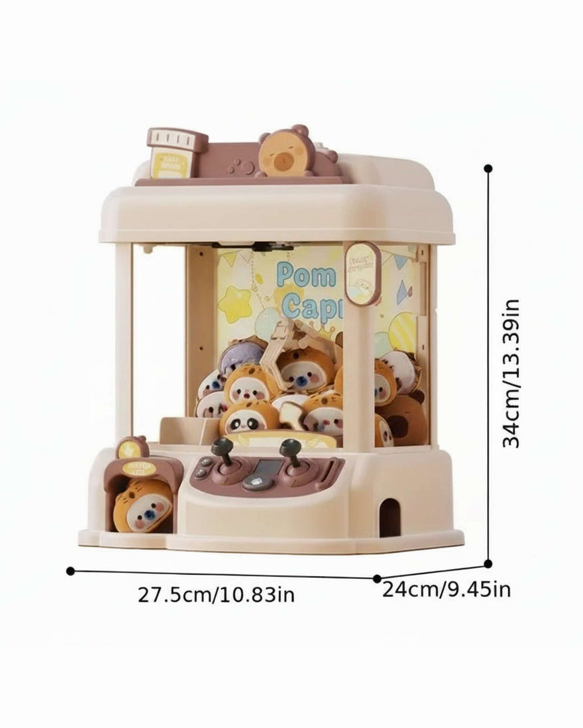 Toy Claw Machine with Plush Prizes