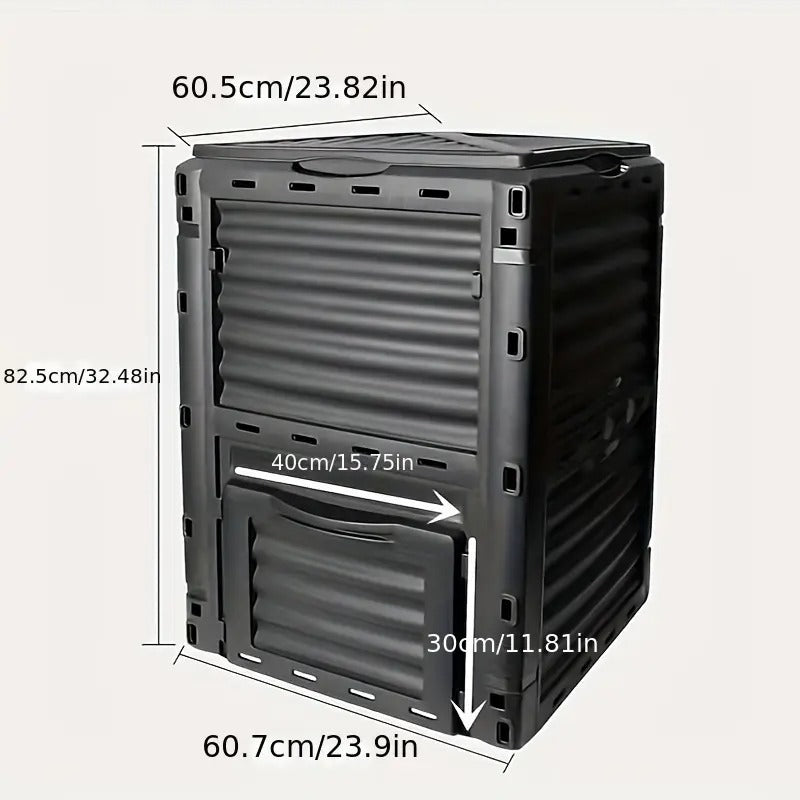 Square Compost Bin with Lid