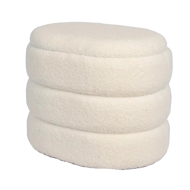 Storage Stool Mushroom Shape with Plush Seat
