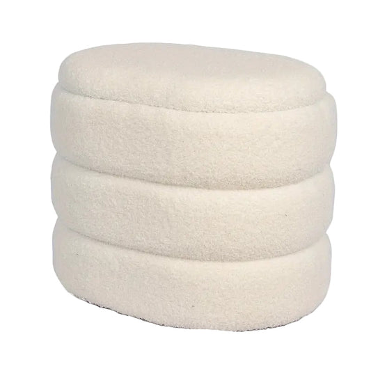 Storage Stool Mushroom Shape with Plush Seat