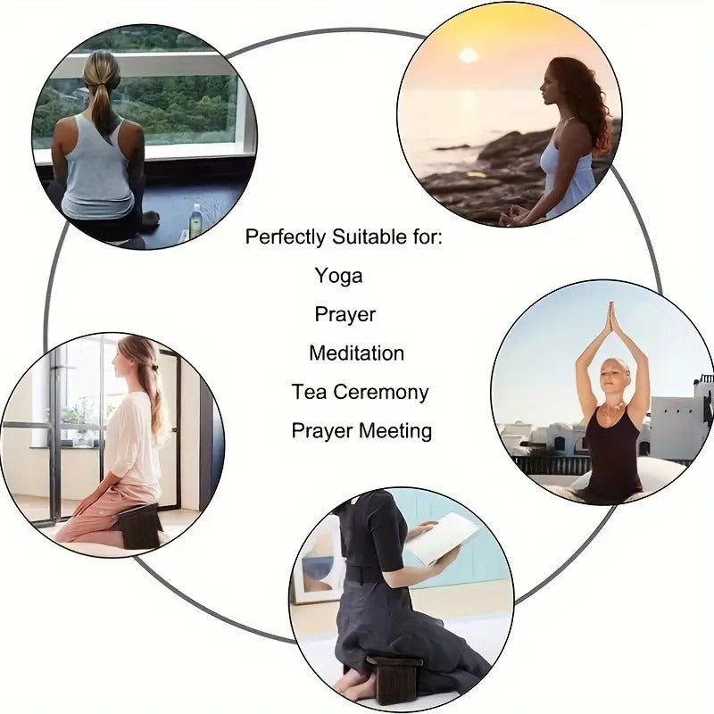 Wooden Folding Meditation Bench