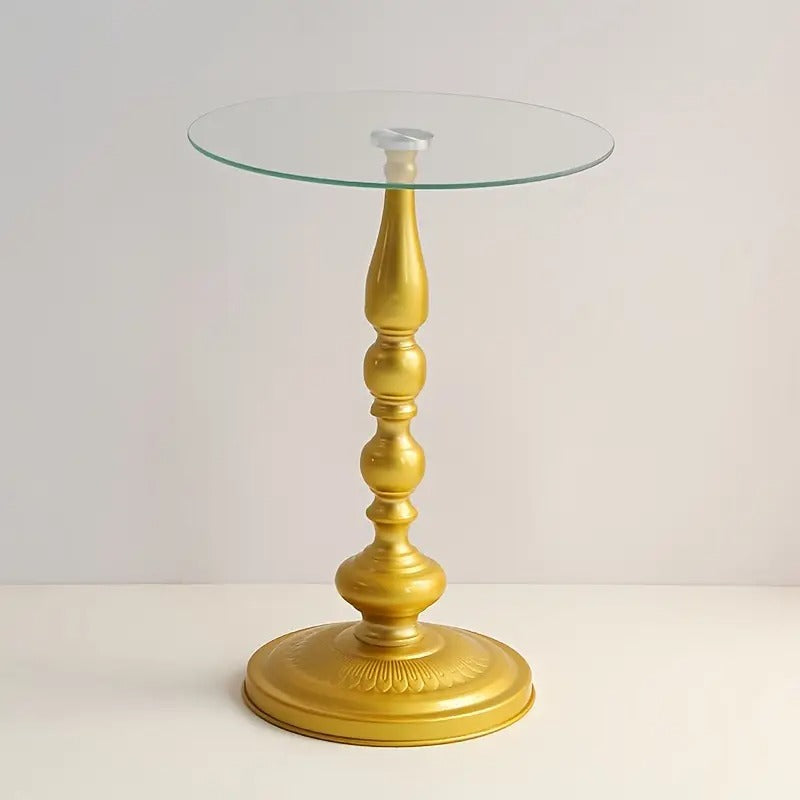 Corner Table Round Minimalist Side Table (Golden)