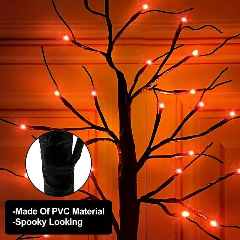 Halloween Birch Tree Light USB Battery Operated