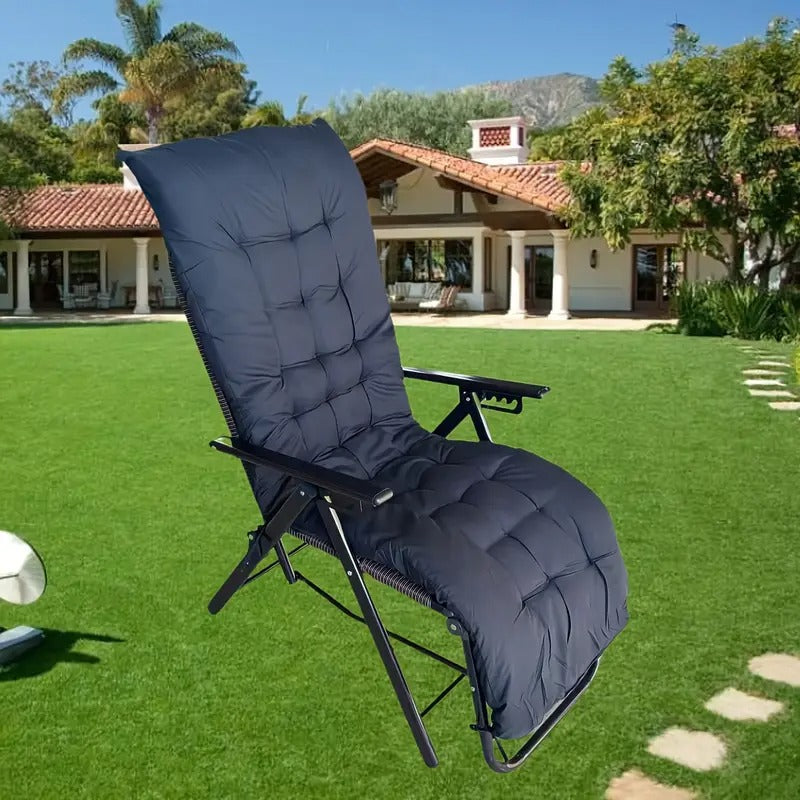 Lounge Chair with Cushion Foldable Outdoor