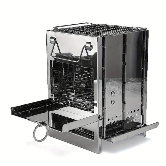 Folding Grill Mini BBQ Firewood Stove