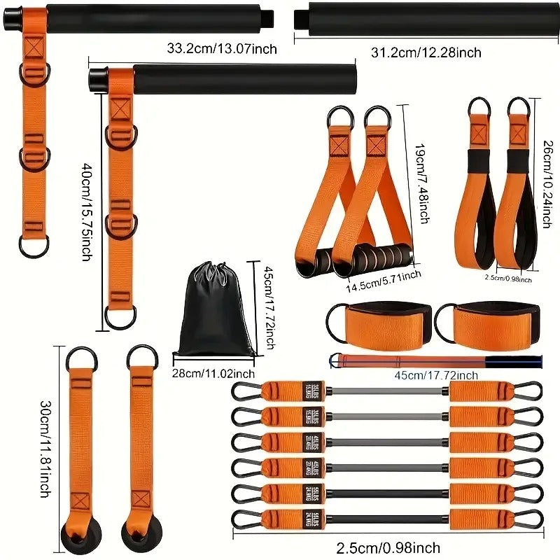 Men’s Pilates Bar with Resistance Bands