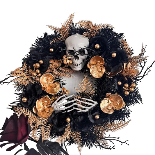 Gothic Halloween Wreath Door Hanging Decoration