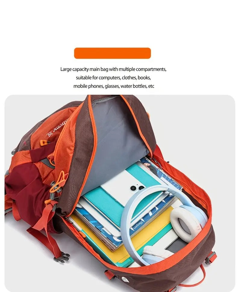 Royal Mountain Nylon Backpack with Rain Cover