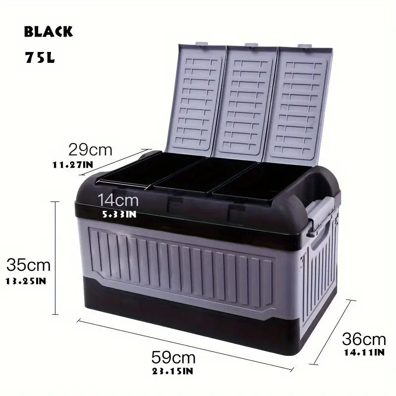 Foldable Storage Bin PP Camping Car Organizer