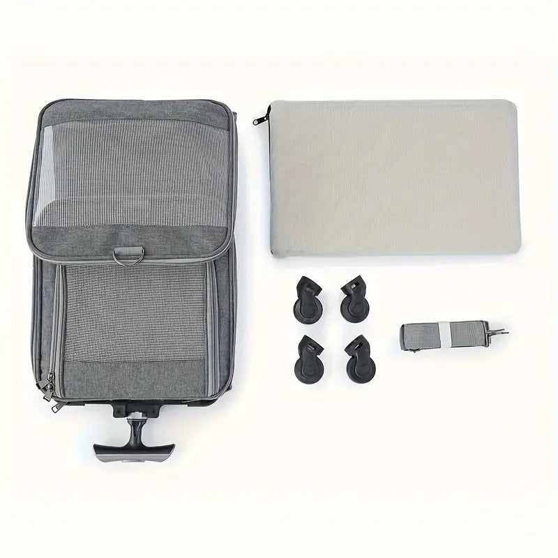 Pet Carrier with Aluminum Frame and Removable Base