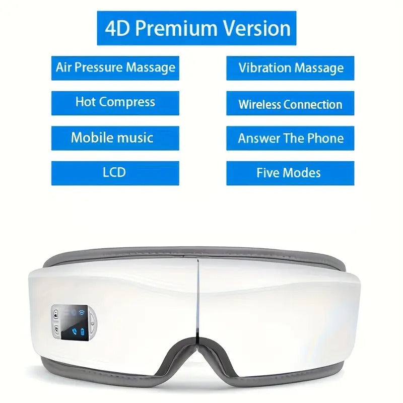 Smart Eye Massager with Heat Therapy and Vibration