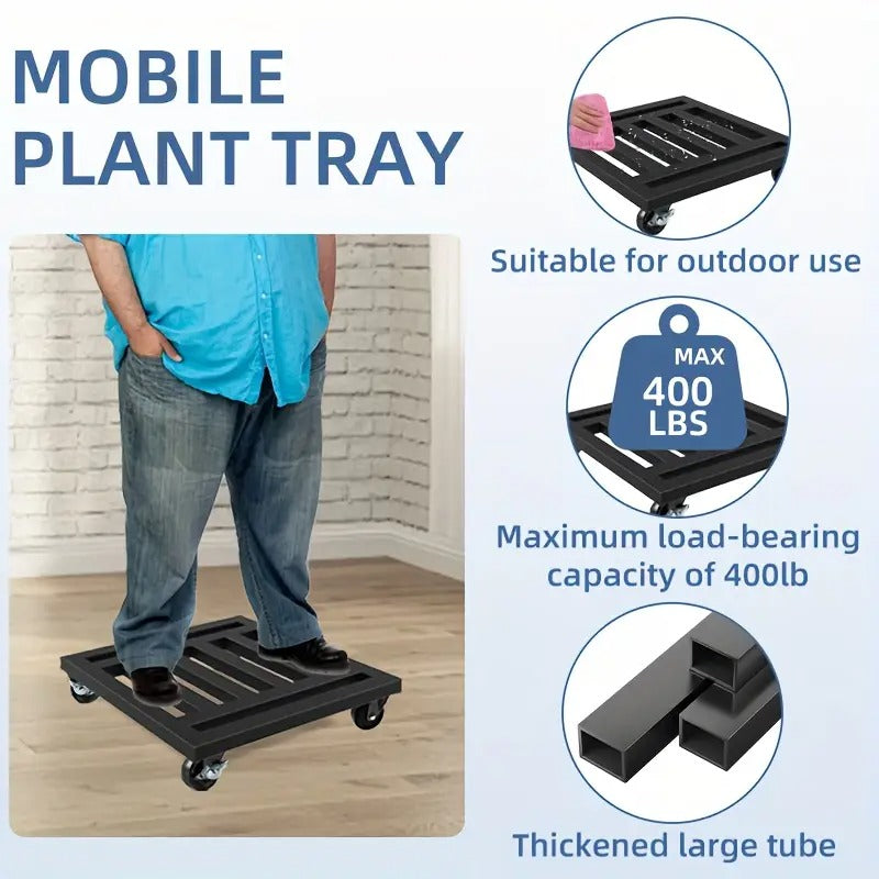 Lockable Wheel Plant Tray