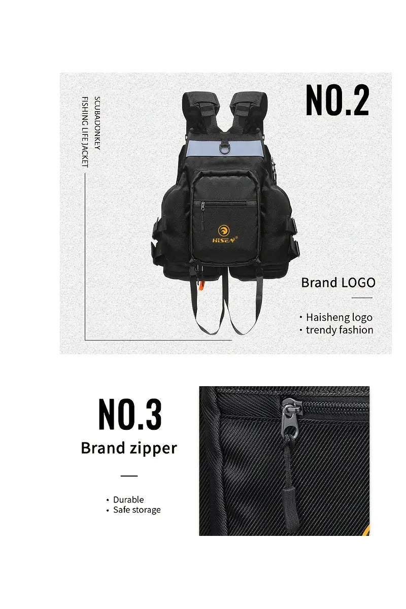 High Buoyancy Adult Life Jacket Black