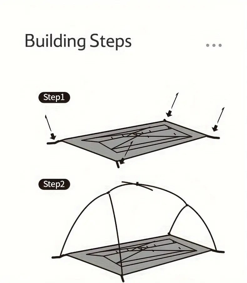 2 Person Camping Tent Double Layer