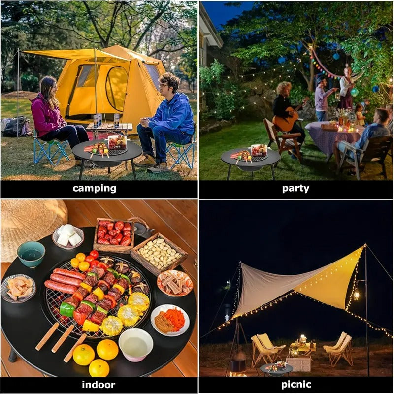 Charcoal Grill Outdoor Iron Camping Stove