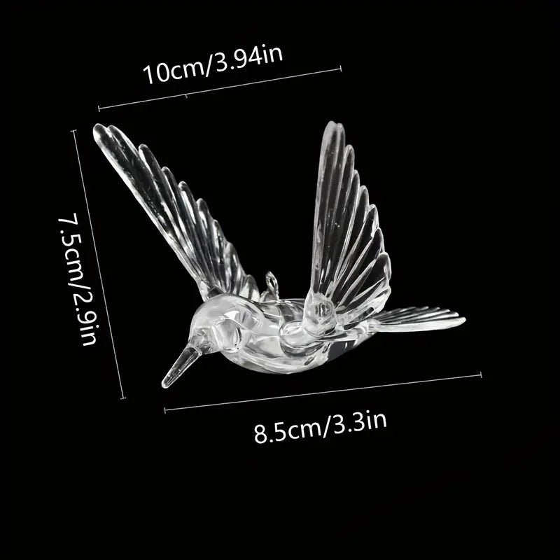 Bird Pendants Transparent Hanging Decorations (10pcs)