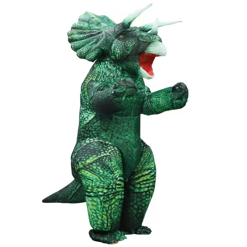 Inflatable Triceratops Dinosaur Costume for Adults