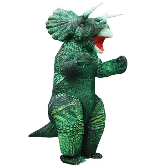 Inflatable Triceratops Dinosaur Costume for Adults
