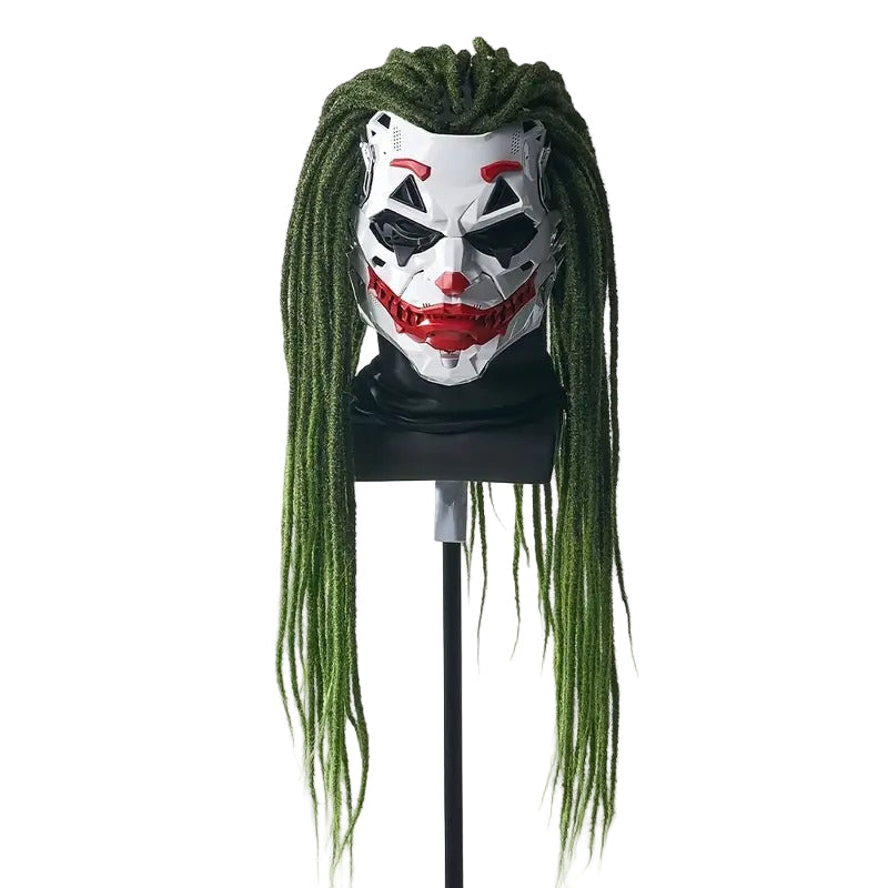 Joker Clown Costume Mask with Braids