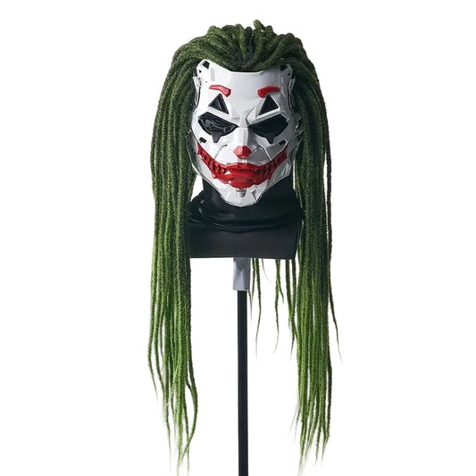 Joker Clown Costume Mask with Braids