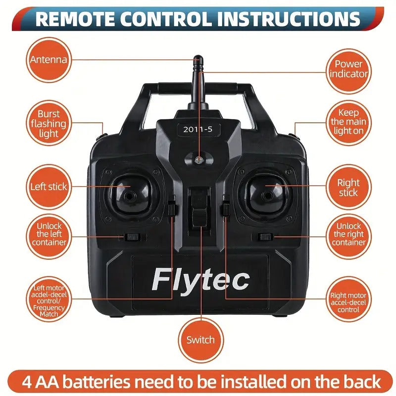 Remote Control Fishing Bait Boat Double Compartment