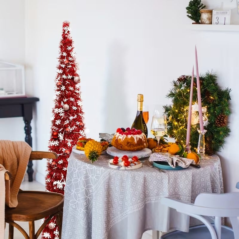 Red White Pop-Up Christmas Tree