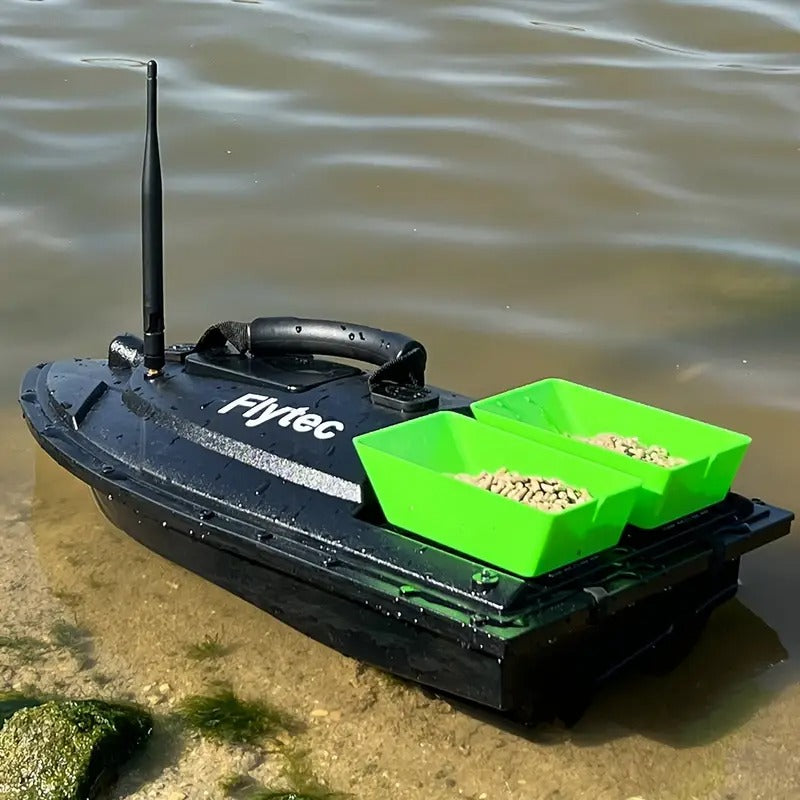 Remote Control Fishing Bait Boat Double Compartment