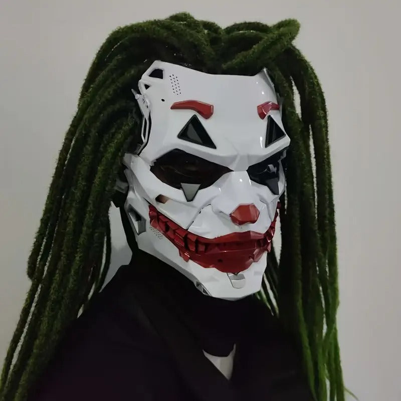 Joker Clown Costume Mask with Braids