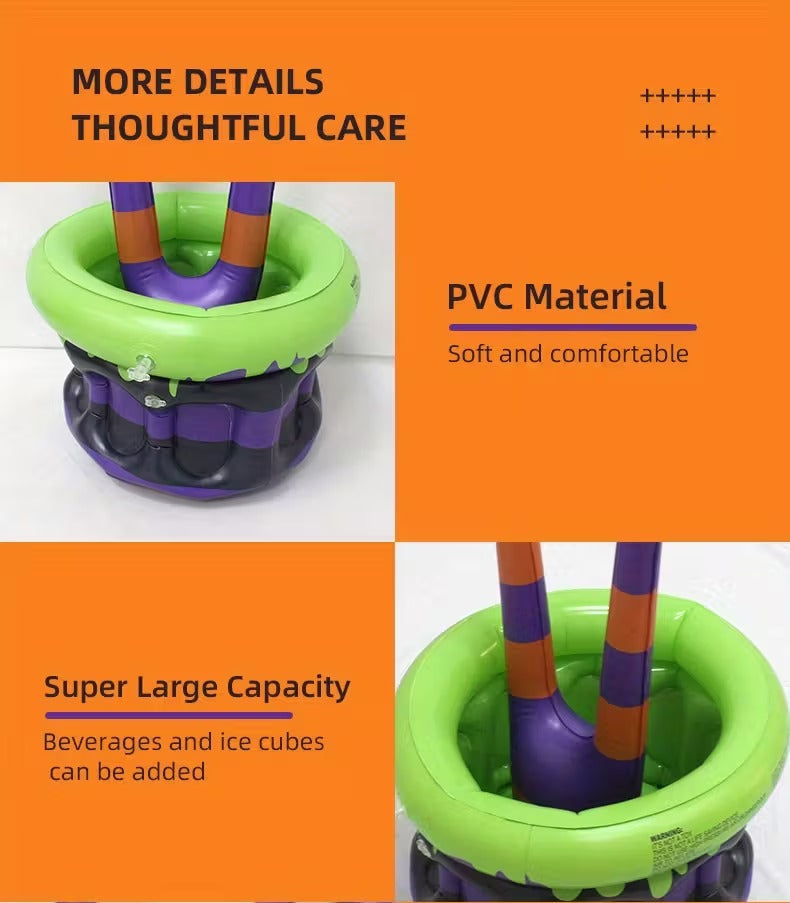 Inflatable Witch Bucket Halloween Party Cooler