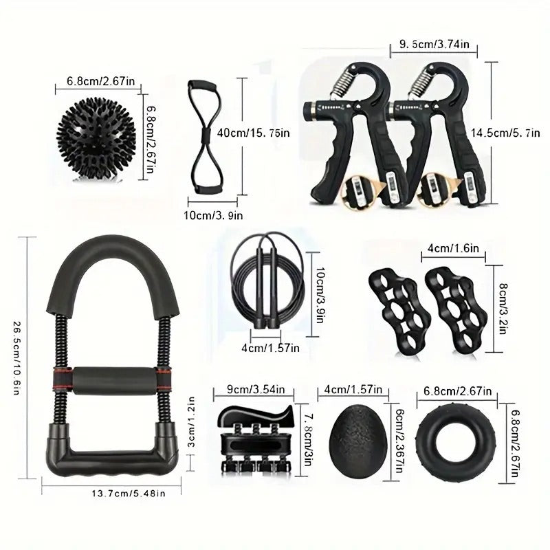 Wrist Strength Trainer Set Adjustable Exerciser (12pcs)